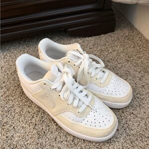 White and Cream Sneakers